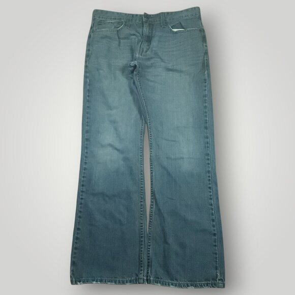 Levi's Signature Jeans Mens 32x30 Y2K Low Rise Bootcut Slim Fit Distressed Indie - Picture 1 of 8